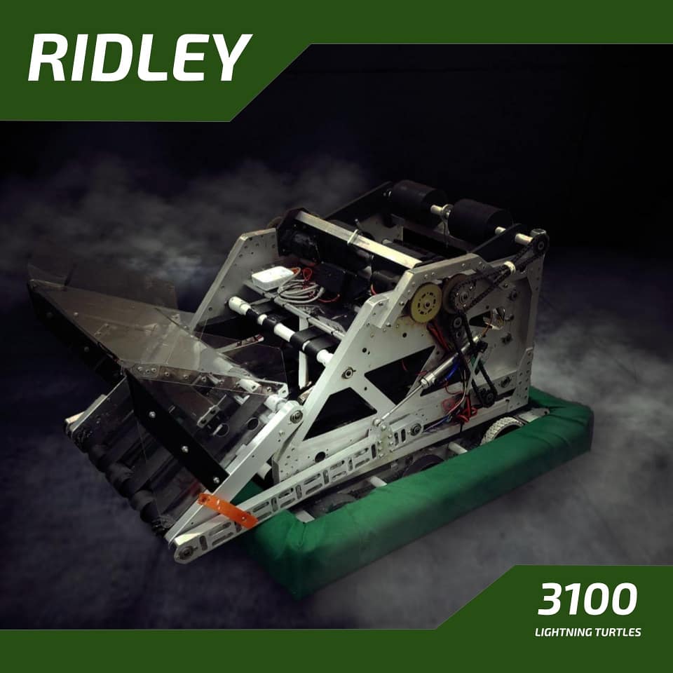 frc3100's tweet photo. Come check out our robot Ridley at either of our regionals! https://t.co/qwP5IDOn2g