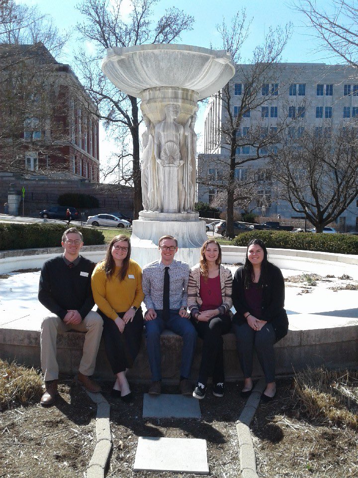 csc_sato's tweet photo. Happy Capitol Hill day! Today, Culver athletic training students traveled to Jefferson City to advocate for the athletic training profession by talking to a couple state representatives about a couple upcoming bills #updATe2020 https://t.co/I6Gh982Pbt