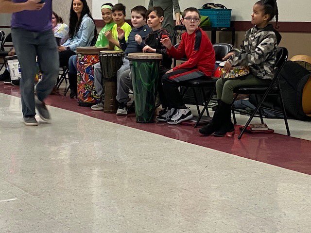 LyonsMusicDept's tweet photo. Starting out MIOSM with a bang! Day 1 of Two Heron Drum Circles. So much fun! #musiceducation #musicinourschoolmonth #funwithdrums @LyonsSchool @LyonsGrade5 https://t.co/g6rbU9Cy6G