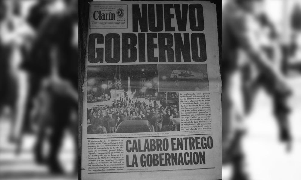 cs_porlamemoria's tweet photo. COMUNICACIÓN EN TIEMPOS DE DICTADURA [ hilo ]

A partir del 24 de marzo de 1976 los diarios se volvieron voceros del nuevo gobierno militar. La mayoría lo nombraron como un "Proceso de Reorganización Nacional". https://t.co/nlrGNly6N7