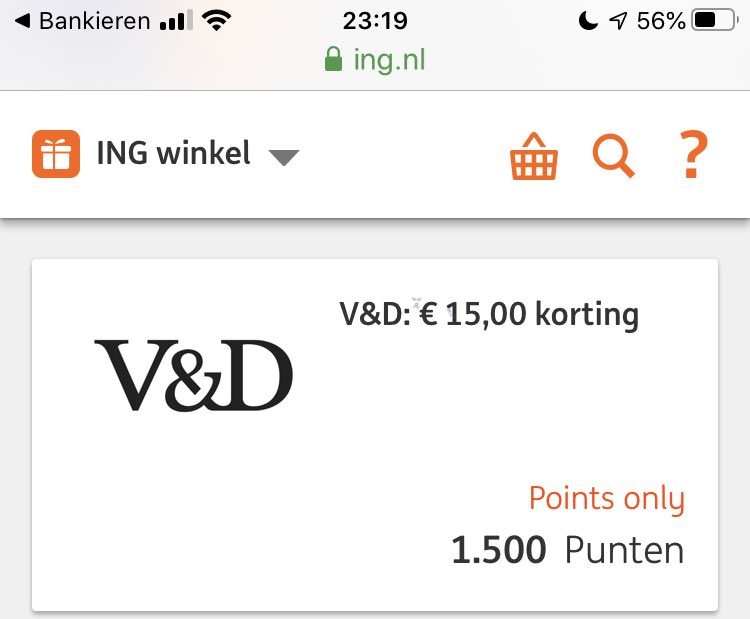 ⁦<a href="/ingnl/">ING Nederland</a>⁩ Ik heb eindelijk een zinvolle besteding voor mijn INGpunten gevonden.