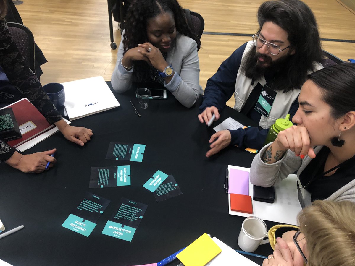 OT_Outreach's tweet photo. Absolutely loved spending the day today with @visionsofsci and so many leaders from across the #STEM education ecosystem here in the GTA — sharing and discovering new ways of collaborating.  #VisionarySummit @ActuaCanada https://t.co/KVcPmwNg9U