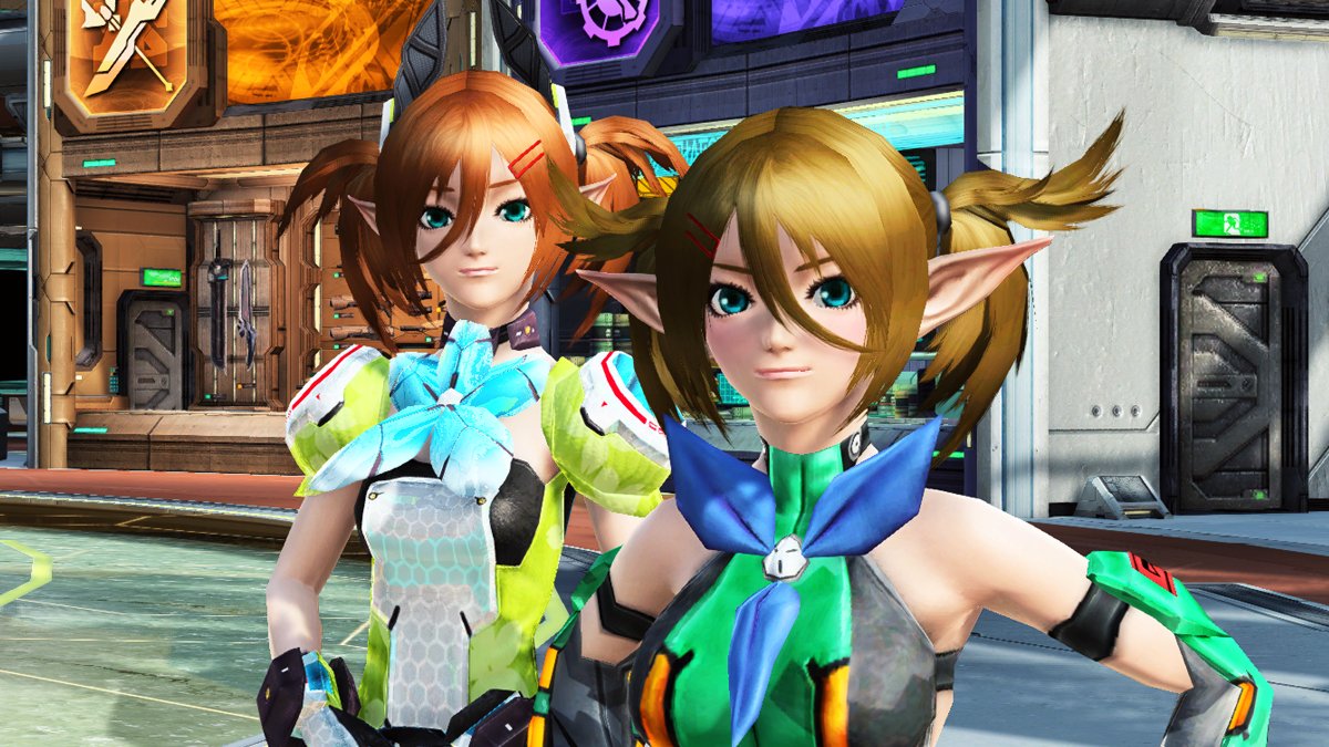 play_pso2's tweet photo. Meet Pati and Tia! They're known as the #1 information dealers in ARKS! Good luck trying to keep a secret from them. https://t.co/6VCZbG7Rpr