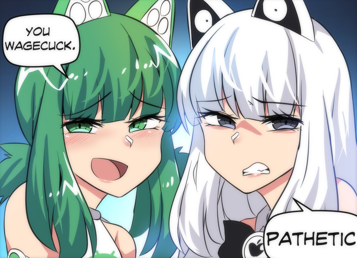 Merryweatherey's tweet photo. iPhone &amp; Android bully you for being poor https://t.co/TI6a6fu49A