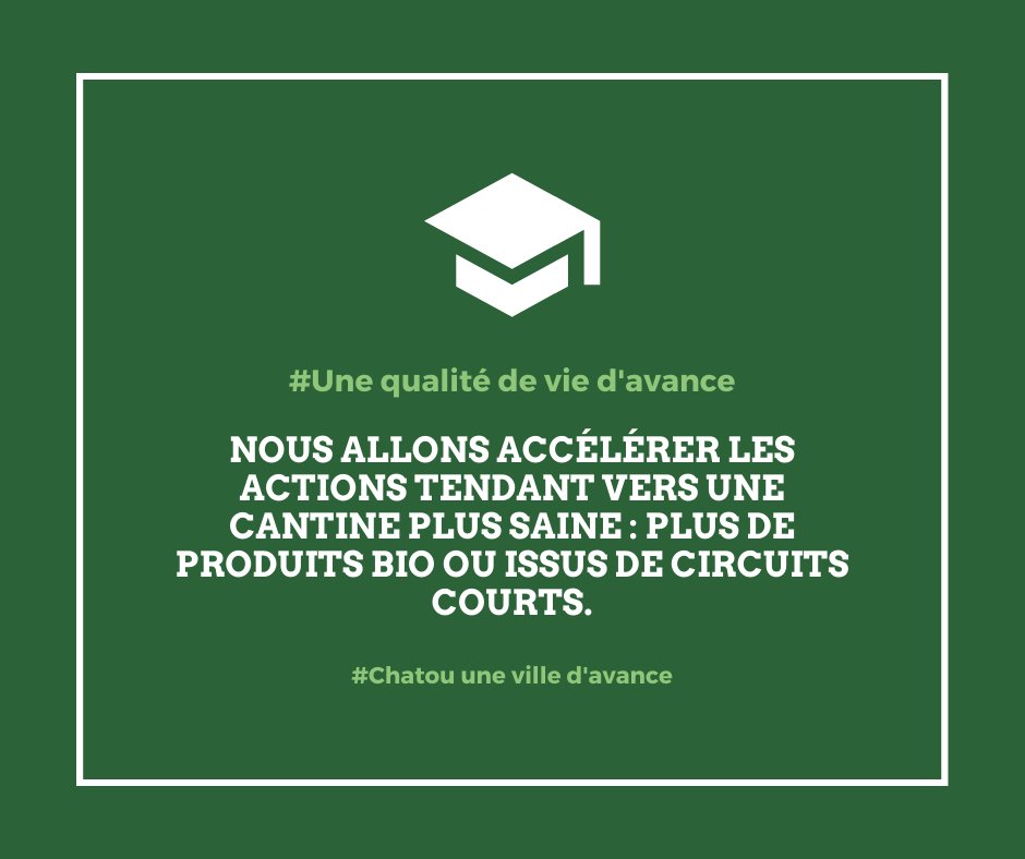 chatoudavance's tweet photo. Vers une cantine plus saine et une ville intergénérationnelle ! #ChatouUneVilledAvance https://t.co/amhqX7Hl8f