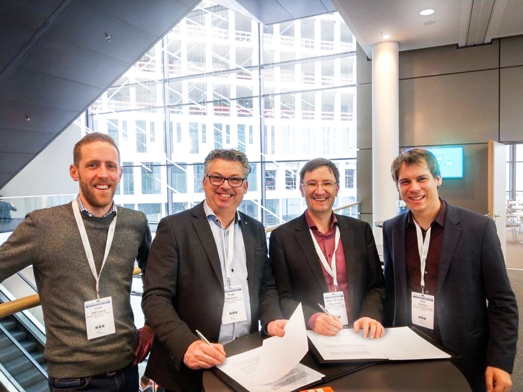 The Innovation Hub of the International Sustainable Chemistry Collaborative Centre (ISC3) and Brightlands Chemelot Innovation Center (BCIC) signed a Memorandum of Understanding as a first step towards a future partnership. As a part of their cooperation, they intend to open u ...
