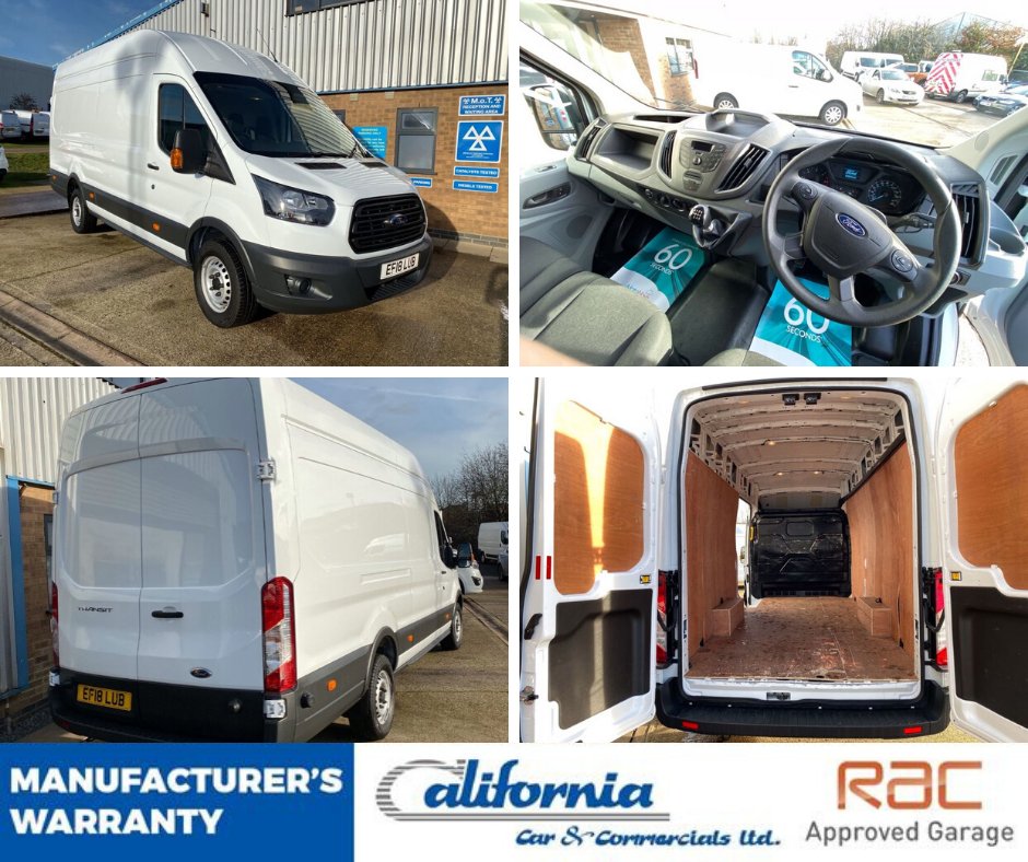 calicommercials's tweet photo. FORD TRANSIT - 2.0 350 L4 H3 P/V DRW 129 BHP
🔥£14,995 + VAT 🔥

Learn More Here 👉https://t.co/OGFDFszHky

✅ 1 Owner
✅ 82 Point RAC Vehicle Health Check
✅ 12 Month Free Breakdown Cover
🔥Manufacturer's Warranty
✅ Best Flexible Finance Options Available https://t.co/ZWGVHNAYFM
