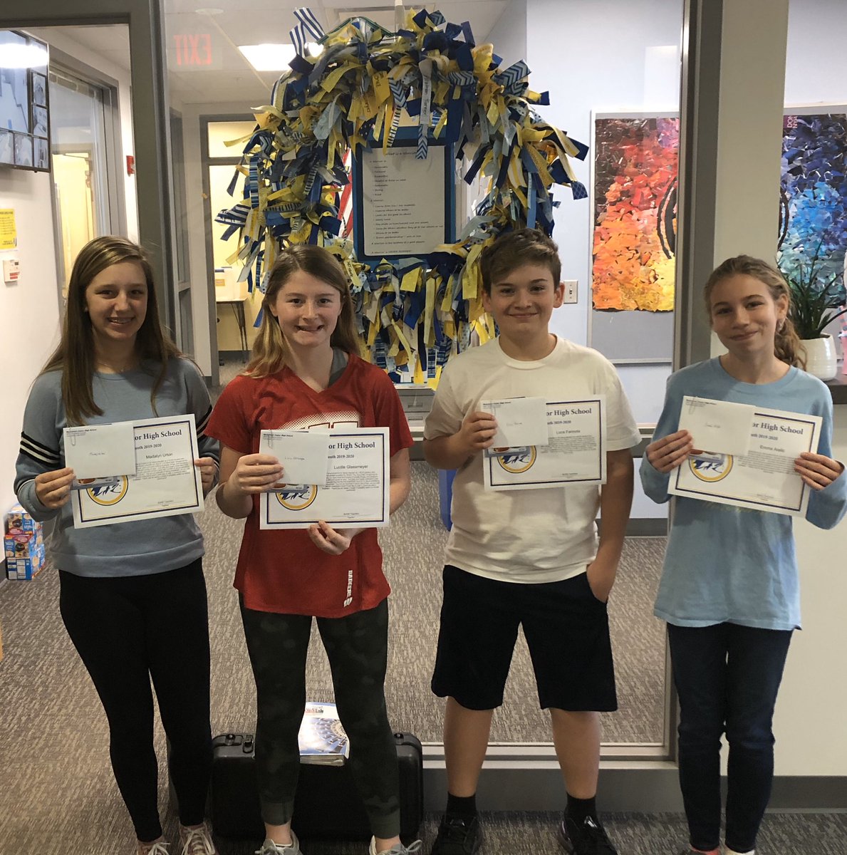 Rob Polca (@robpolca) on Twitter photo Proud of our <a href="/Mariemont_JH/">Mariemont Junior High School</a> February Students of the Month! Maddy, Lucy, Luca, and Emma were recognized for demonstrating Empathy to others and providing a positive impact on their 20 square feet of influence! #Warrior20 Proud of our <a href="/Mariemont_JH/">Mariemont Junior High School</a> February Students of the Month! Maddy, Lucy, Luca, and Emma were recognized for demonstrating Empathy to others and providing a positive impact on their 20 square feet of influence! #Warrior20