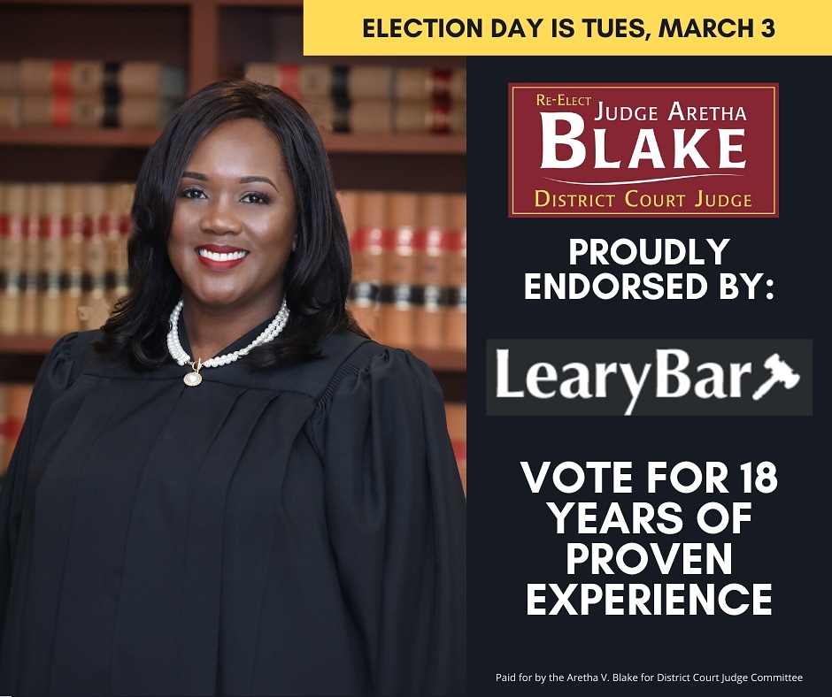 judgeablake's tweet photo. Your votes today will determine Judge Blake's race. She is the only current District Court Judge on the Primary ballot and will not appear on the ballot in November. 
#ReElectJudgeBlake #JuvenileJudge #forthechildren #communityjudge #TeamBlake #JudgeAretha
#StandWithJudgeBlake https://t.co/Pcr88xCzVg