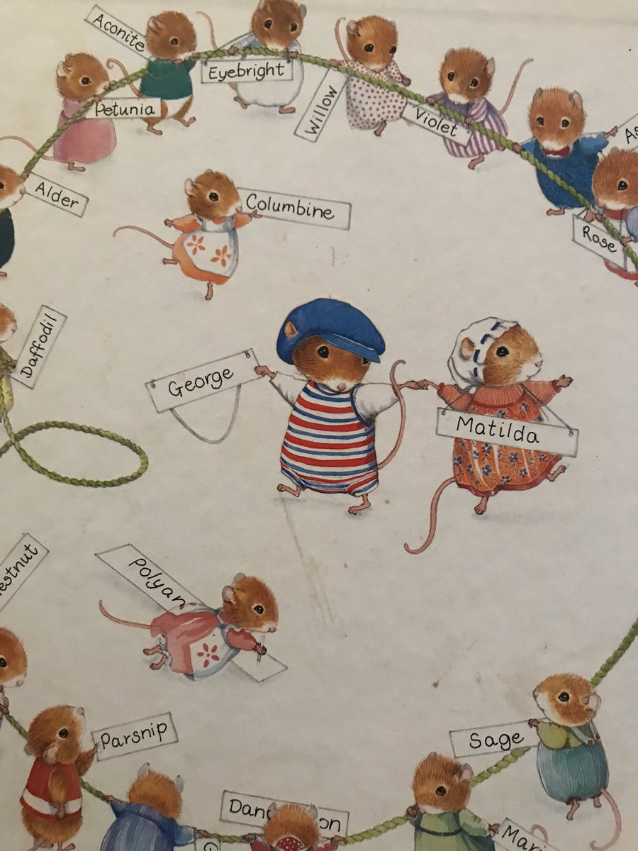 dhurly87's tweet photo. @foundmelthamce There are lots of books thatmade Mrs D a #childofbooks but the George and Matilda mouse stories were one of the first books I had read to me when I was a little girl. I knew all the names of all the mice and loved looking at the gorgeous pictures 🐭🌸 https://t.co/eAJ7SqlNHw