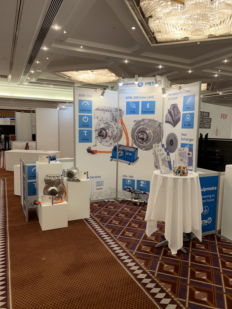 Equipmake's tweet image. We’ve just arrived at @FP_Conference stand 33 all ready to go tomorrow, come &amp;amp; see us! #fpc2020 #electricmotors #evs #powertrain #automotive #EngineersWeek