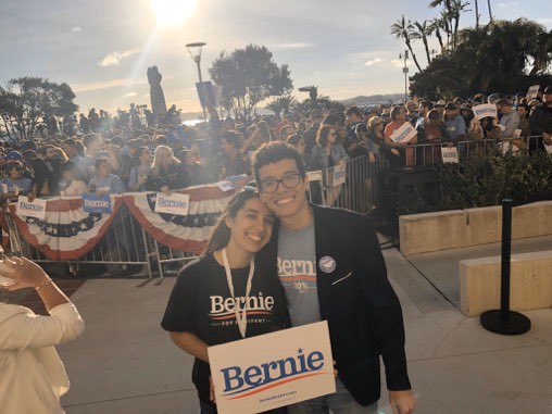 JosieRoseC's tweet photo. I'm proud to be on the ballot with my political hero @BernieSanders and the love of my life @chyannmarie. #VoteForBernie #VoteForJose #VoteForChyann #CA53 https://t.co/Pqmzpe43h9