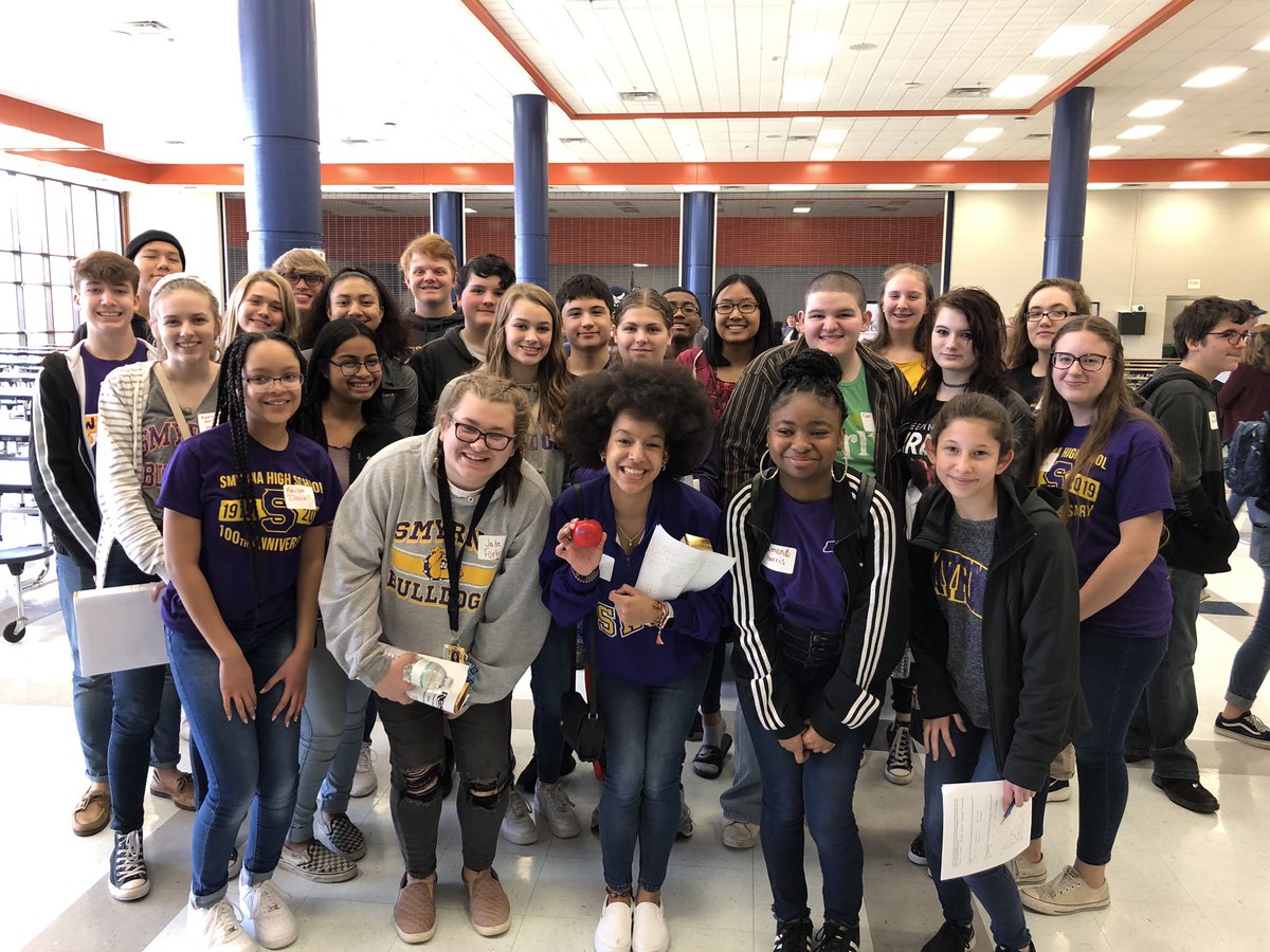 Jen_Reynolds123's tweet photo. So proud of the Bulldogs that represented SHS at the RCS Math Contest today!  You all represented SHS well and we are so incredibly proud!  💜💛💜💛@SmyrnaBulldog @SHS_Math https://t.co/Y4iIILi4fM