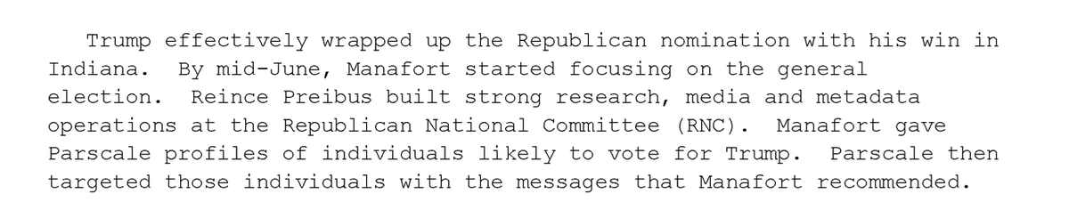 Hmm, from where/whom did Manafort get this rich "profiles" of voters? And remember: no foreign interference campaign can work without local expertise. And look who wrote the messaging for Cambridge Analytica.