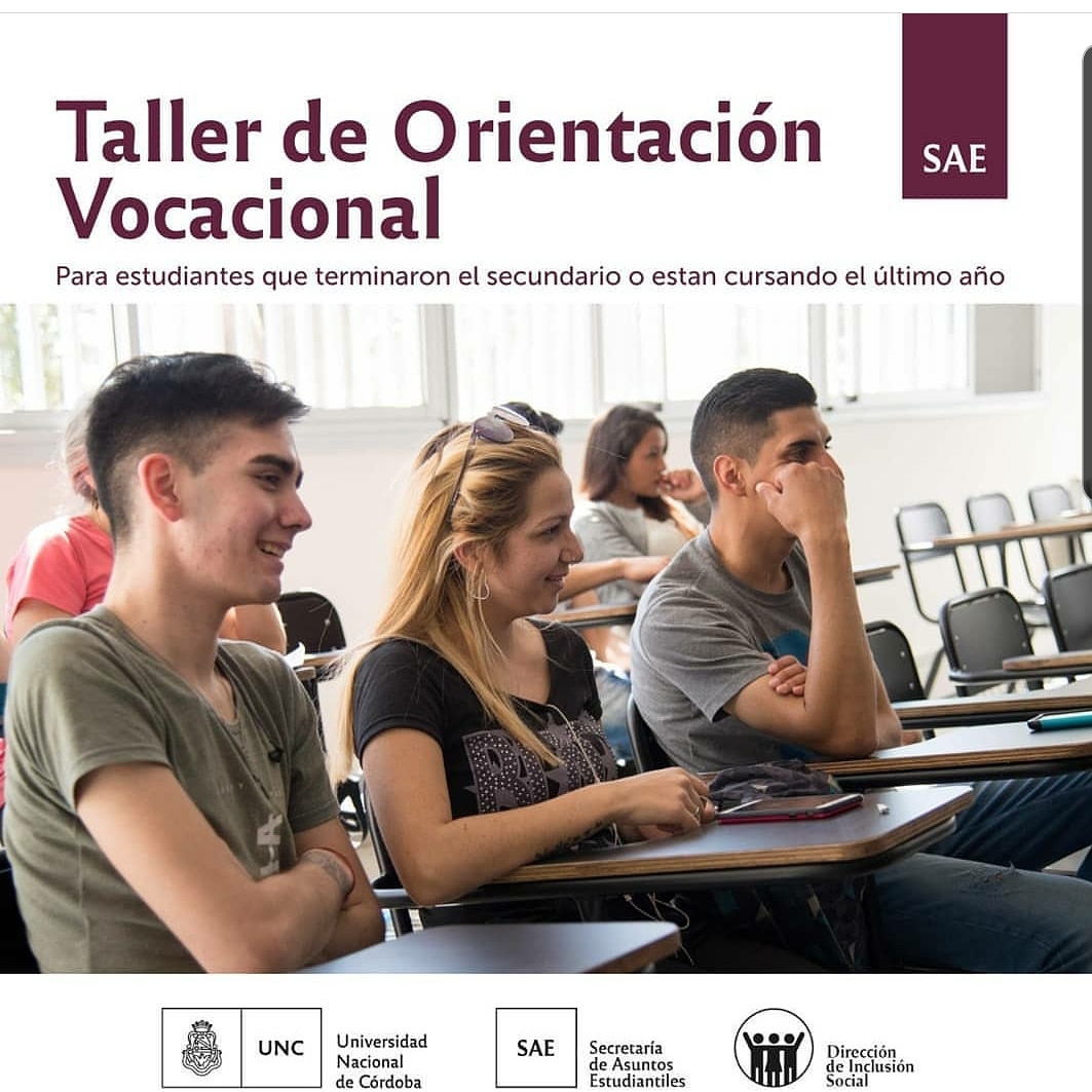 Taller de Orientación Vocacional para reflexionar sobre la elección de una carrera de nivel superior y 
profundizar sobre las opciones educativas. Para quienes hayan comenzado el nivel superior, el taller propone revisar los modos de la elección
info: bit.ly/taller-orienta…