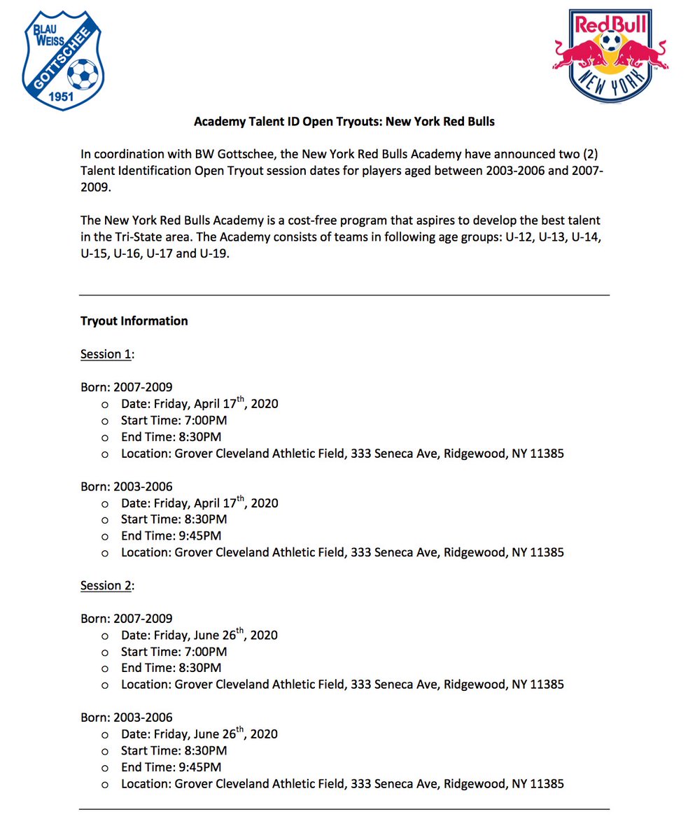 BWG Talent ID Sessions with NY Red Bulls.

bwgottschee.org/academy-talent…
