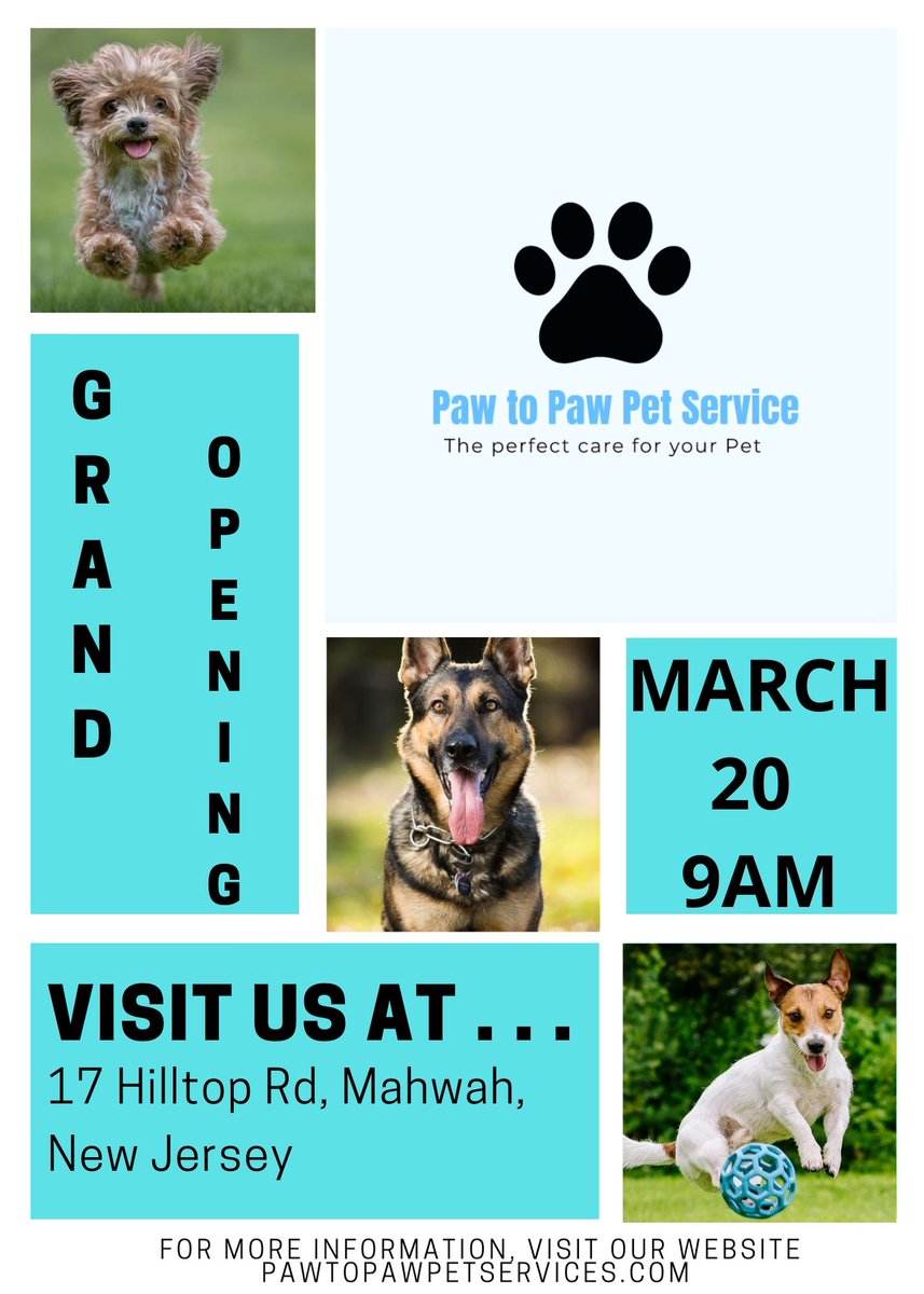 ServicePaw's tweet image. The Perfect Care for your Pet is coming to Mahwah!!! #dog