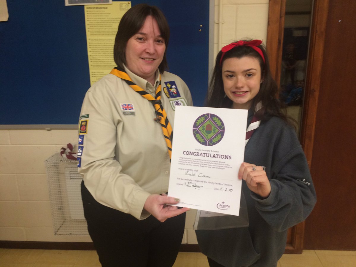 Young Leader Buckle presented to Rachel Evans, who has gained skills for life at 1st Chineham Beavers <a href="/HampshireScouts/">Hampshire Scouts</a> <a href="/UKScouting/">UKScouting</a>