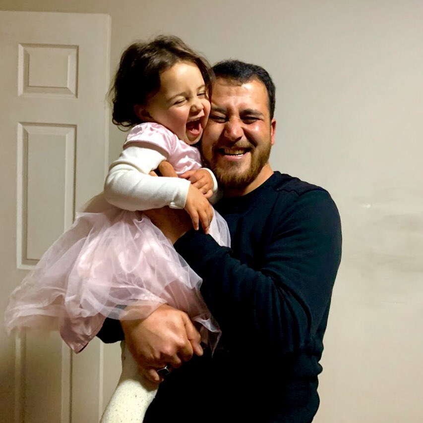 I am happy to report that 3-year-old Salwa and her parents have made it safely out of Idlib to Turkey. The family made headlines for a game where dad Abdullah got Salwa to laugh at falling bombs to protect her from trauma. For the first time ever, she can laugh at normal things.