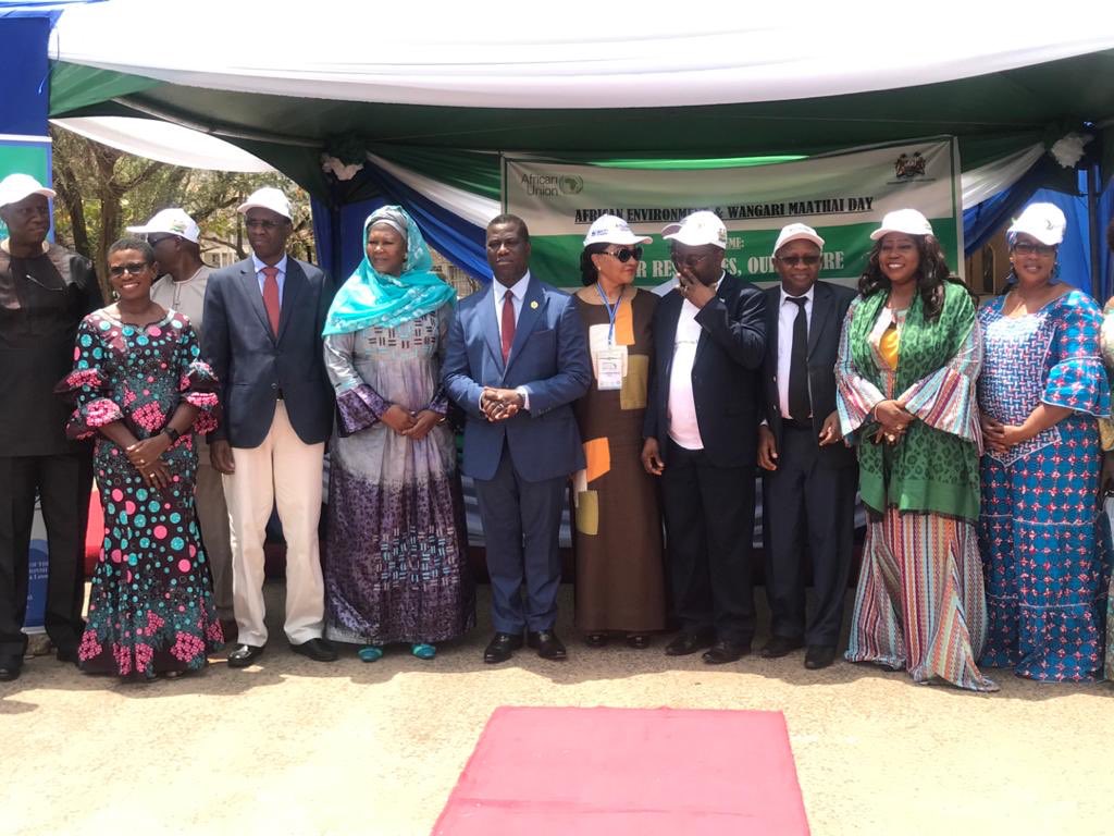 AUC_CAADP's tweet photo. Official commemoration of the #AfricanEnvironment and #WangariMaathaiDay, hosted by the Republic of Sierra Leone https://t.co/2Te2ztv8aN