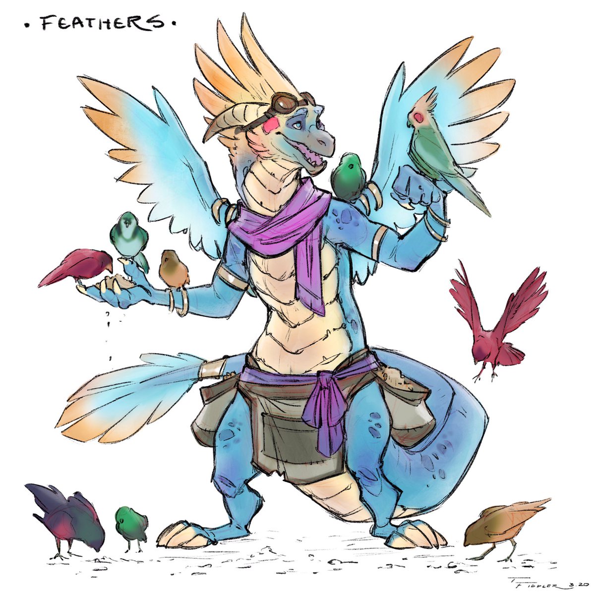 Day 2 of #DragonMarch! Feathers!

This one loves the birds! ??

#dragons? 