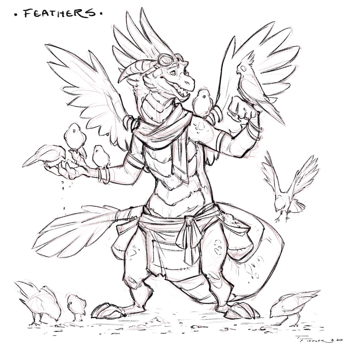 Day 2 of #DragonMarch! Feathers!

This one loves the birds! ??

#dragons? 