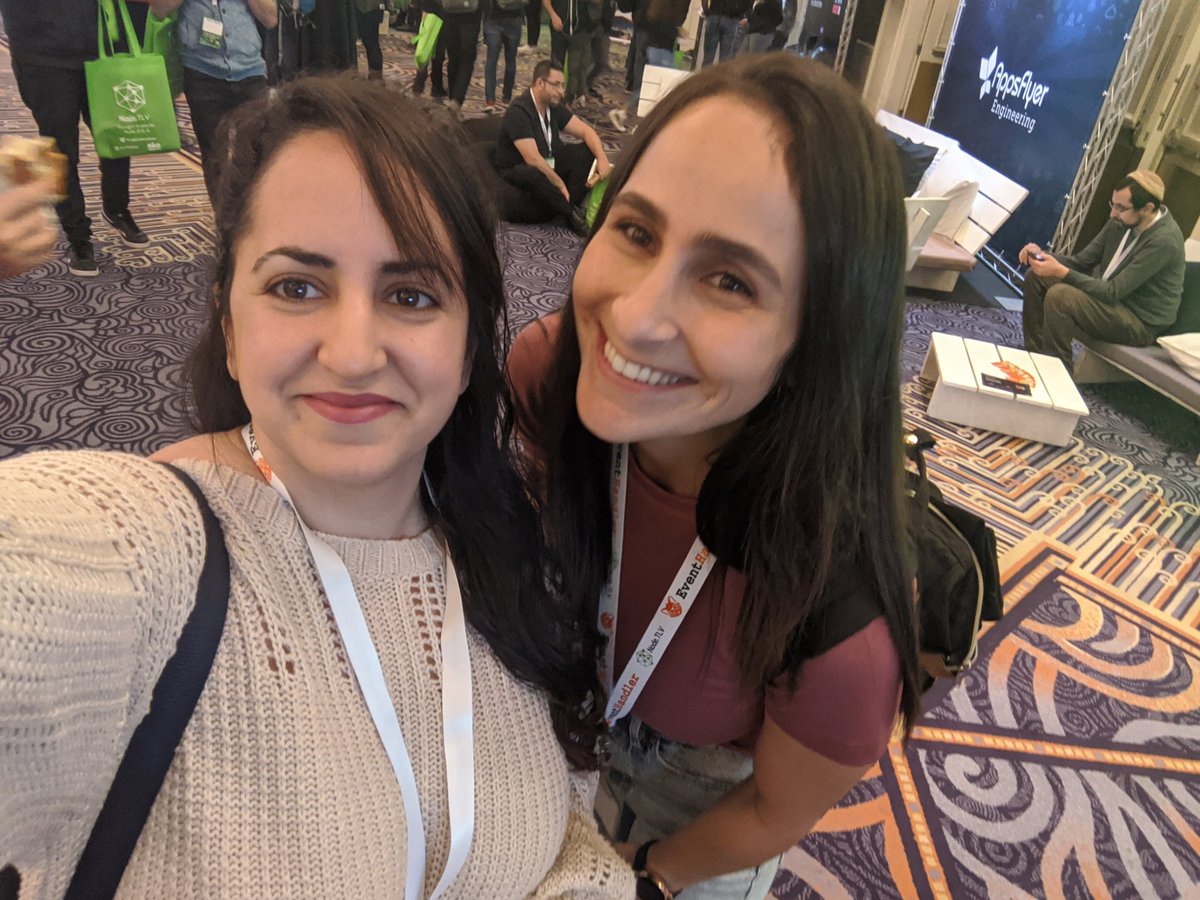 cbelle1234's tweet photo. I had so much fun being an MC @ @NodeTLV - it was so well organized and the speakers were fantastic!
The only thing that could make it better was meeting the women of @Baot_IL that attended and gave lectures at the conference 😍 https://t.co/ytbQO4fuR4
