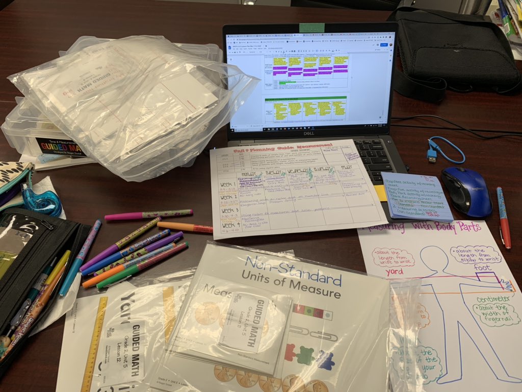 wisewittyteach's tweet photo. Just a typical Tuesday working on district math plans.  My ToDo list keeps getting longer, but my color coded visuals keep me on track for what needs to get done.  Plans are 95% complete.  The next part of the process is my favorite...creating resources. https://t.co/8NAlyaXCO0