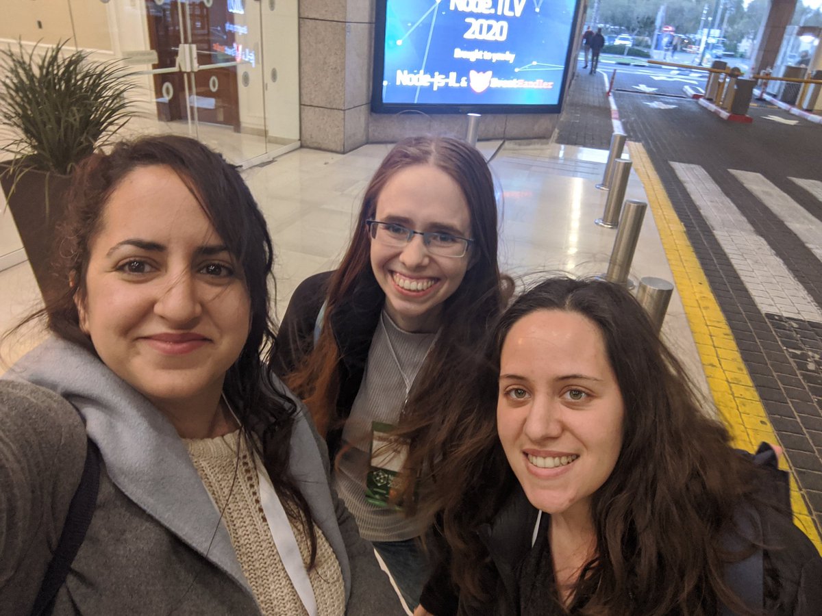 cbelle1234's tweet photo. I had so much fun being an MC @ @NodeTLV - it was so well organized and the speakers were fantastic!
The only thing that could make it better was meeting the women of @Baot_IL that attended and gave lectures at the conference 😍 https://t.co/ytbQO4fuR4
