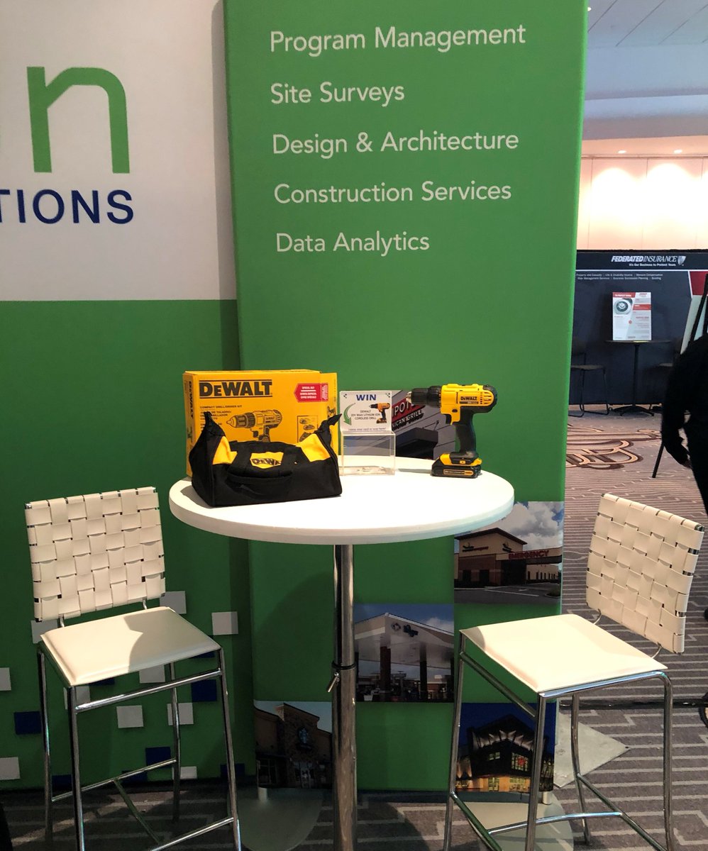 SevanSolutions's tweet photo. At #BPAMA? Visit the Sevan Solutions booth between 1:30-5:30 p.m. to meet our team members and enter our drawing to win a new DeWalt drill! #convention #projectmanagement #Construction https://t.co/HYaru3HGaP