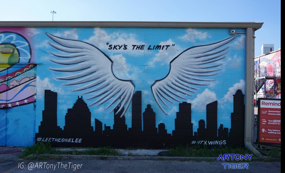 Artonyvisuals's tweet photo. "The Sky's the Limit" ☁️☀️
#leetheonelee #htxwings #graffitiart #graffitiglow #houstonart #art #graffiti #glow #beforeandafter #theskystjlhelimit #graffitipark https://t.co/yjjCsdrM4r