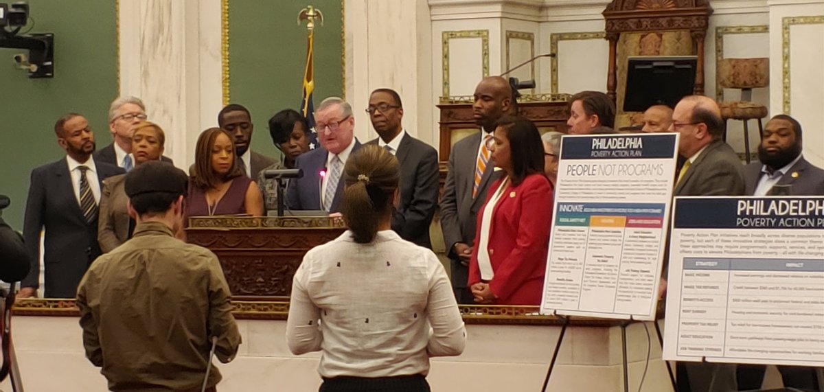 jmhornstein's tweet photo. @PHLMayor in @PHLCouncil at release of the city's #PovertyActionPlan. @EconomyLeague was happy to participate in the process, esp around leveraging institutional purchasing power to create jobs and growth. #PAGE #Tools4Philly https://t.co/HRu5INY4Hl