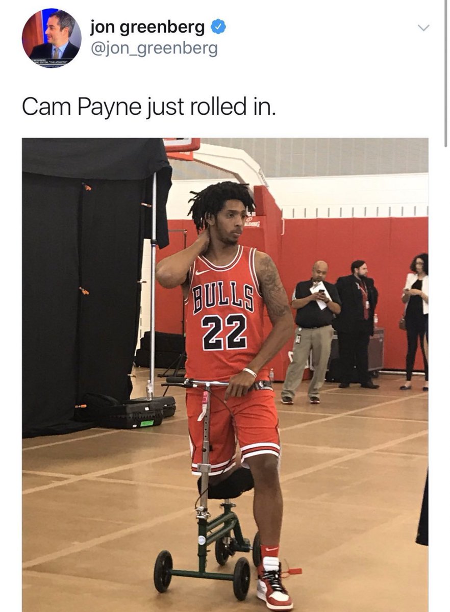 TheHoopCentral's tweet photo. Chicago Bulls Media Day in 2017 will forever have me in tears😭😭😭 https://t.co/nRkWLfjwqg
