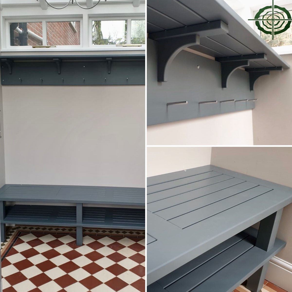 UKPrecisionMade's tweet photo. A few changes to a small space and voila! The perfect place for all those jackets, hats and shoes and finished off beautifully in #Downpipe @farrow &amp; Ball #interiordesign #smallspace #design #bespoke #joiners #sudbury #suffolk #suffolkcounty https://t.co/IdTpqoBaQ9
