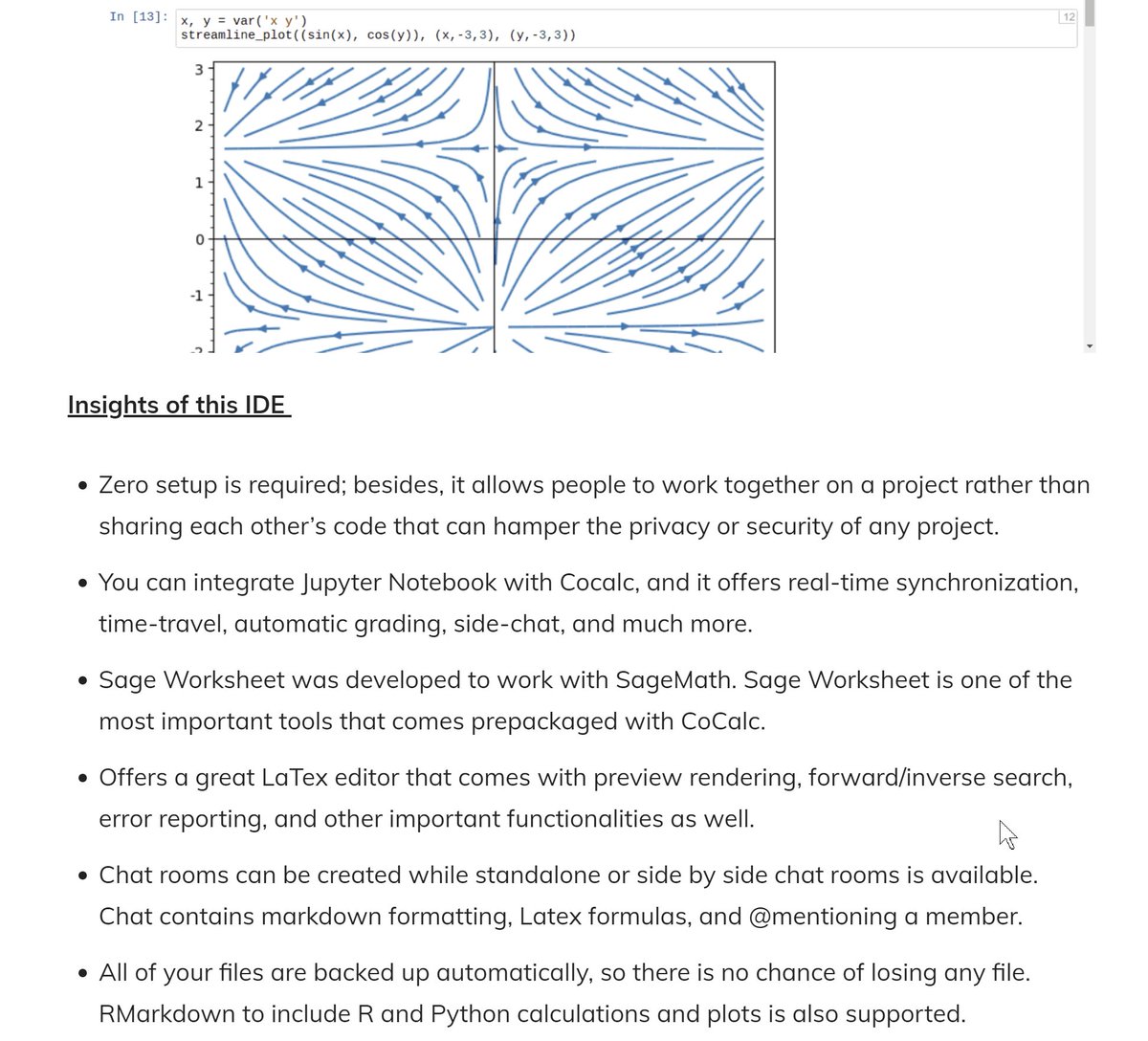 wstein389's tweet photo. https://t.co/5UWbDsTWPn just barely made it (at 30) onto this list of "The 30 Best Cloud IDE Tools and Services for Developer in 2020"!  https://t.co/C1MPouyElw https://t.co/wGkVEVGriW