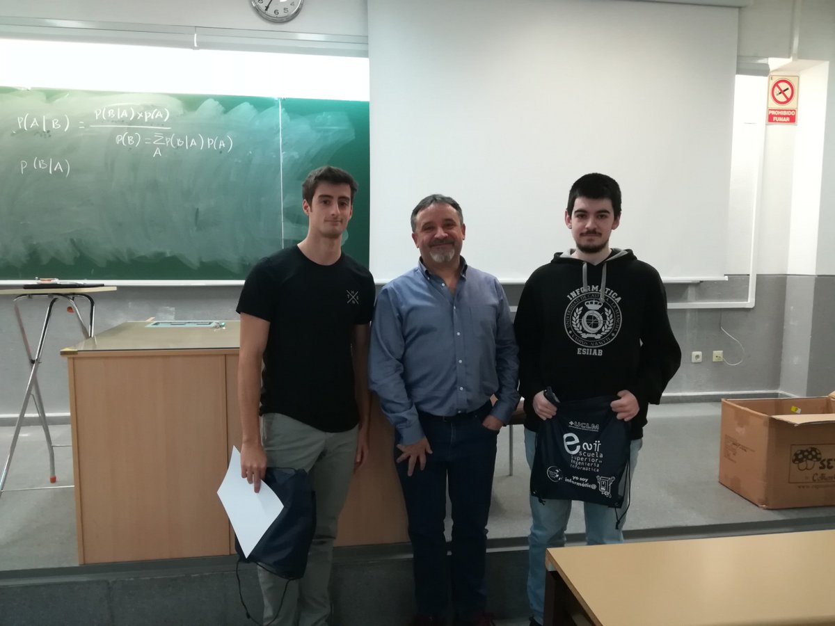 esiiab's tweet image. Hoy han venido a vernos los premiados de la #googlehashcode2020 que quedaron 2 en el hub de @esiiab @uclm_es