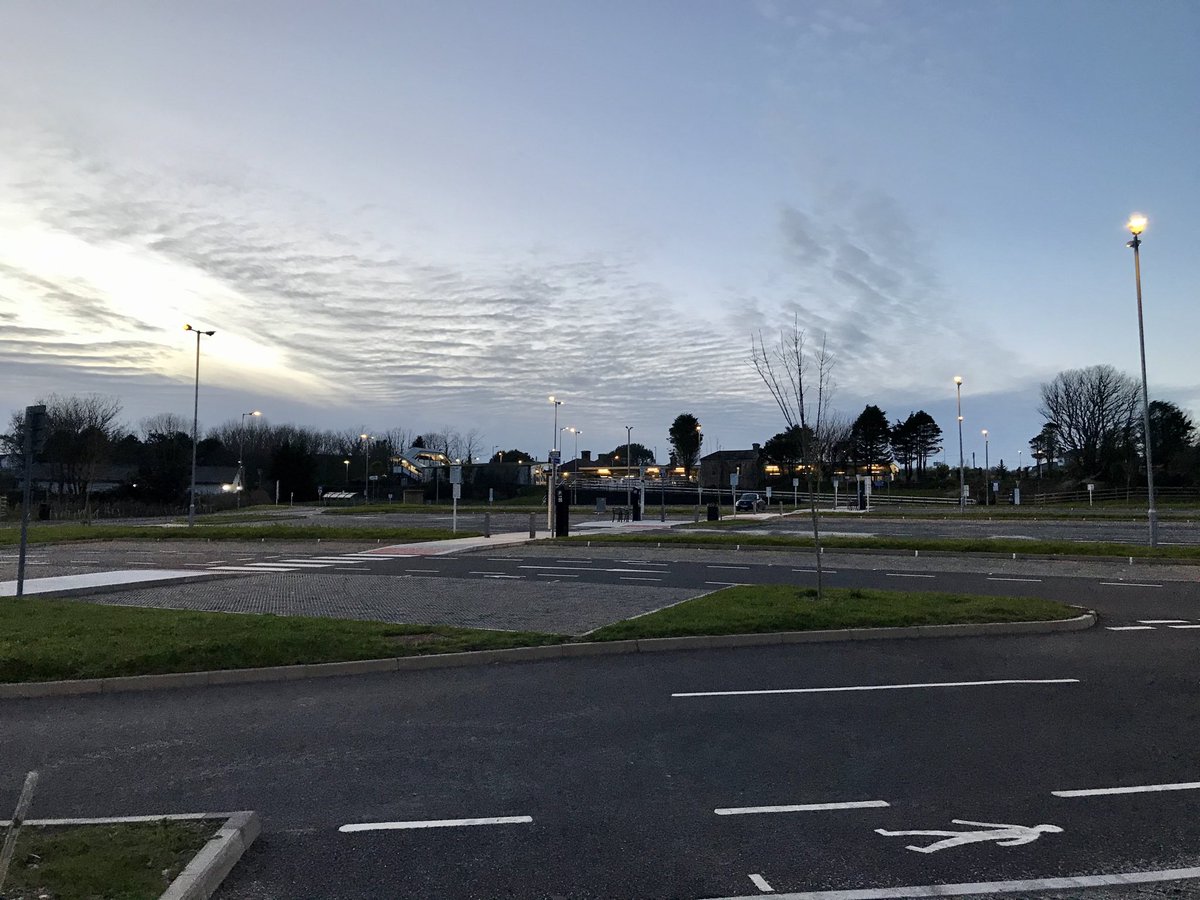 lifeforms68's tweet photo. St Erth - a new car park - empty - albeit for one new beetle - humanity in lockdown. https://t.co/688pqrqHsn