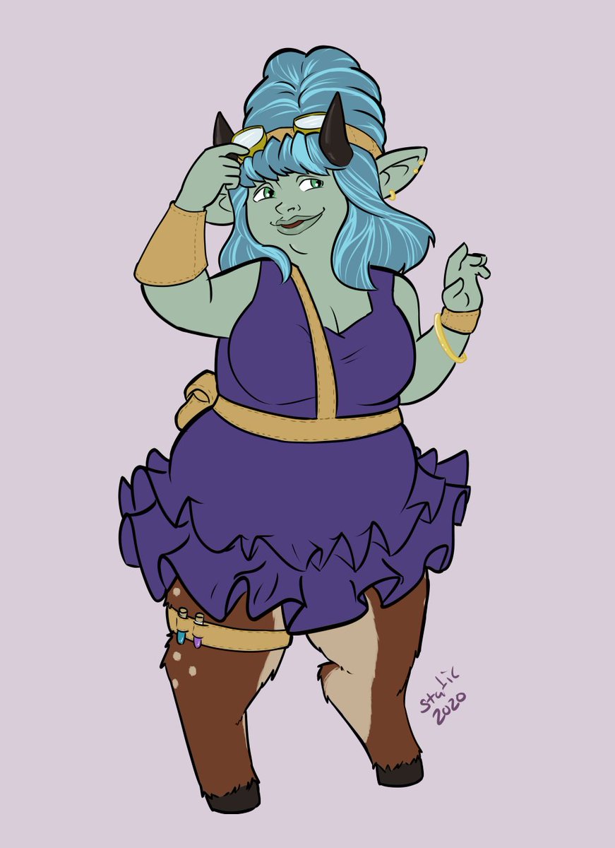 iafwStatic's tweet photo. Finished a commission of a Goblin Satyr for a very creative individual! https://t.co/Zh1GZ6Xjkp