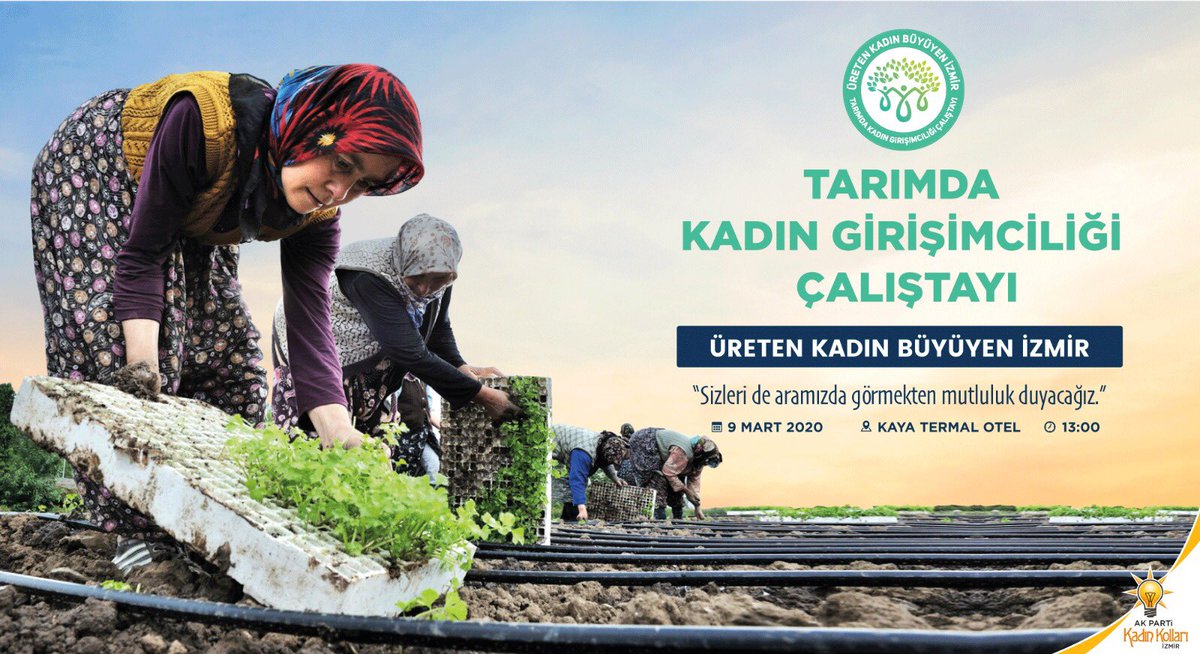 DilekBuyukdag's tweet photo. #ÜretenKadınBüyüyenİzmir 
için İzmir’imizin tüm kadınlarını  “Tarımda Kadın Girişimciliği Çalıştayı”na davet ediyoruz. 
Katılmak için aşağıdaki Linkten başvuru formunu doldurabilirsiniz. 
👇🏻👇🏻🍀☘️

https://t.co/OkeYDZogKZ https://t.co/JSL8pTbKvw