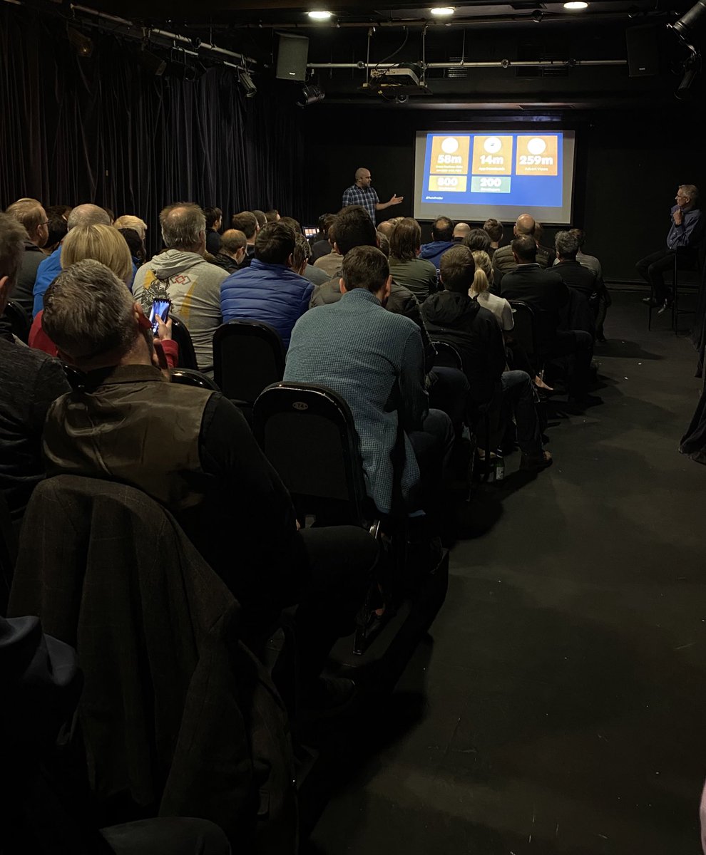 We have a full house!! For our second talk or the evening Dave Whyte is covering digital transformation at Auto Trader #DigitalTransformation #Cloud #DevOps #MeetUp