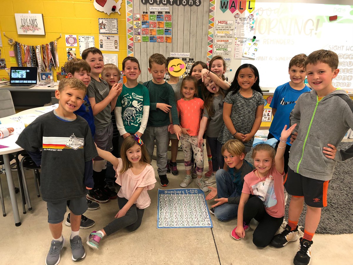 LearnWithLehde's tweet photo. Celebrating the 120th Day of School today! #sycamoreyr3 https://t.co/kLTMYjShkn