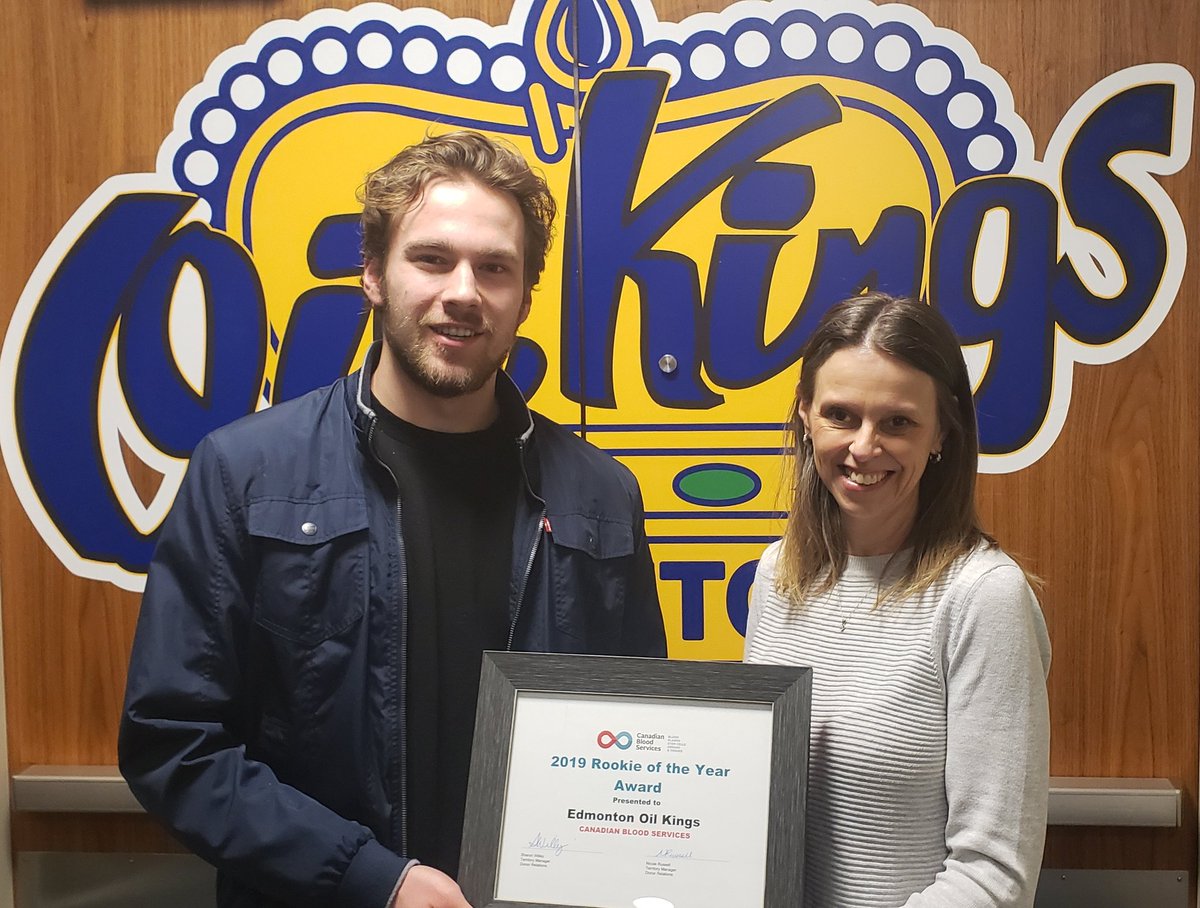 This morning we were presented with the <a href="/CanadasLifeline/">Canadian Blood Services</a> 2019 Rookie of the Year Award! We are humbled by this honour and committed to continue raising awareness for the importance of blood donation! #BeAHero

<a href="/ethanmcap/">Ethan Cap</a> <a href="/hkygivesblood/">Hockey Gives Blood</a>