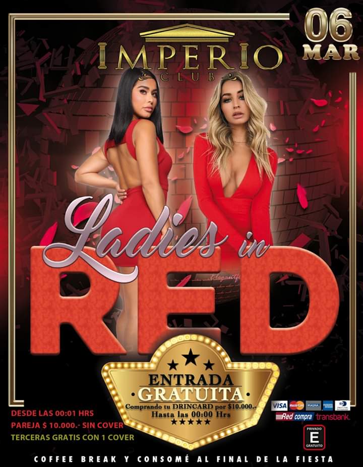 ClubImperio's tweet photo. Los esperamos este viernes con una fiesta sensual, LADIES IN RED y el sábado los esperamos en la escuela de IMPERIO CLUB con la fiesta BACK TO SCHOOL 😈😈 con las compañeras mas desordenadas del curso 

mas info al +56975283895

#clubimperio #ParejaLiberal #SwingerChile https://t.co/6lmWJlItch