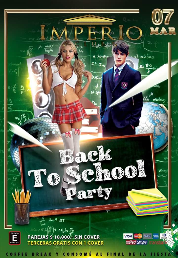 ClubImperio's tweet photo. Los esperamos este viernes con una fiesta sensual, LADIES IN RED y el sábado los esperamos en la escuela de IMPERIO CLUB con la fiesta BACK TO SCHOOL 😈😈 con las compañeras mas desordenadas del curso 

mas info al +56975283895

#clubimperio #ParejaLiberal #SwingerChile https://t.co/6lmWJlItch