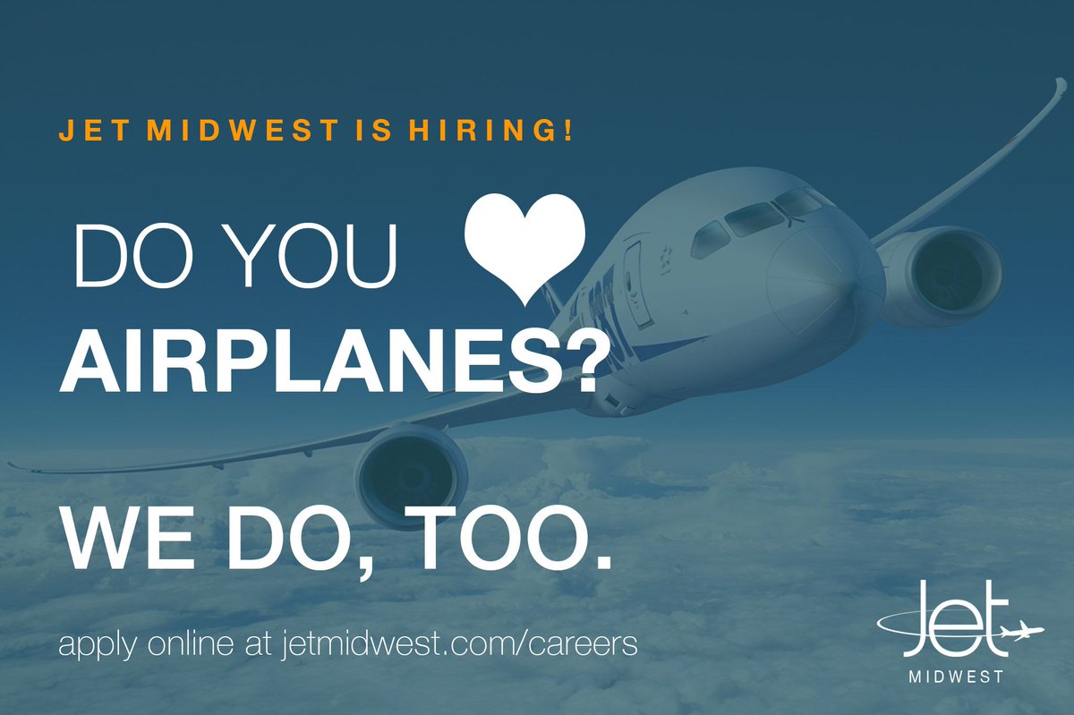JetMidwest's tweet photo. Jet Midwest is hiring! Visit our Careers page on our website to view all current openings >> https://t.co/1FYUUcoCH4 #Jetmidwest #IndustryLeaders #MRO #aviationlovers #aviationdaily #aviation #boeing #AvGeek https://t.co/j5a9qNv2u1