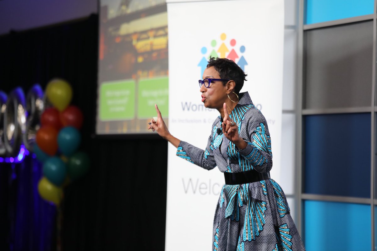 “Today is the day to own your power Today is the day to decide how you want to show up &amp; what impact you want to make. For you to decide not to be invisible and define your winning story.” Powerful advice from <a href="/CharmaineCoach/">Charmaine McClarie</a> at #CiscoWOI #WomenOfCisco #SJC event. #EachForEqual