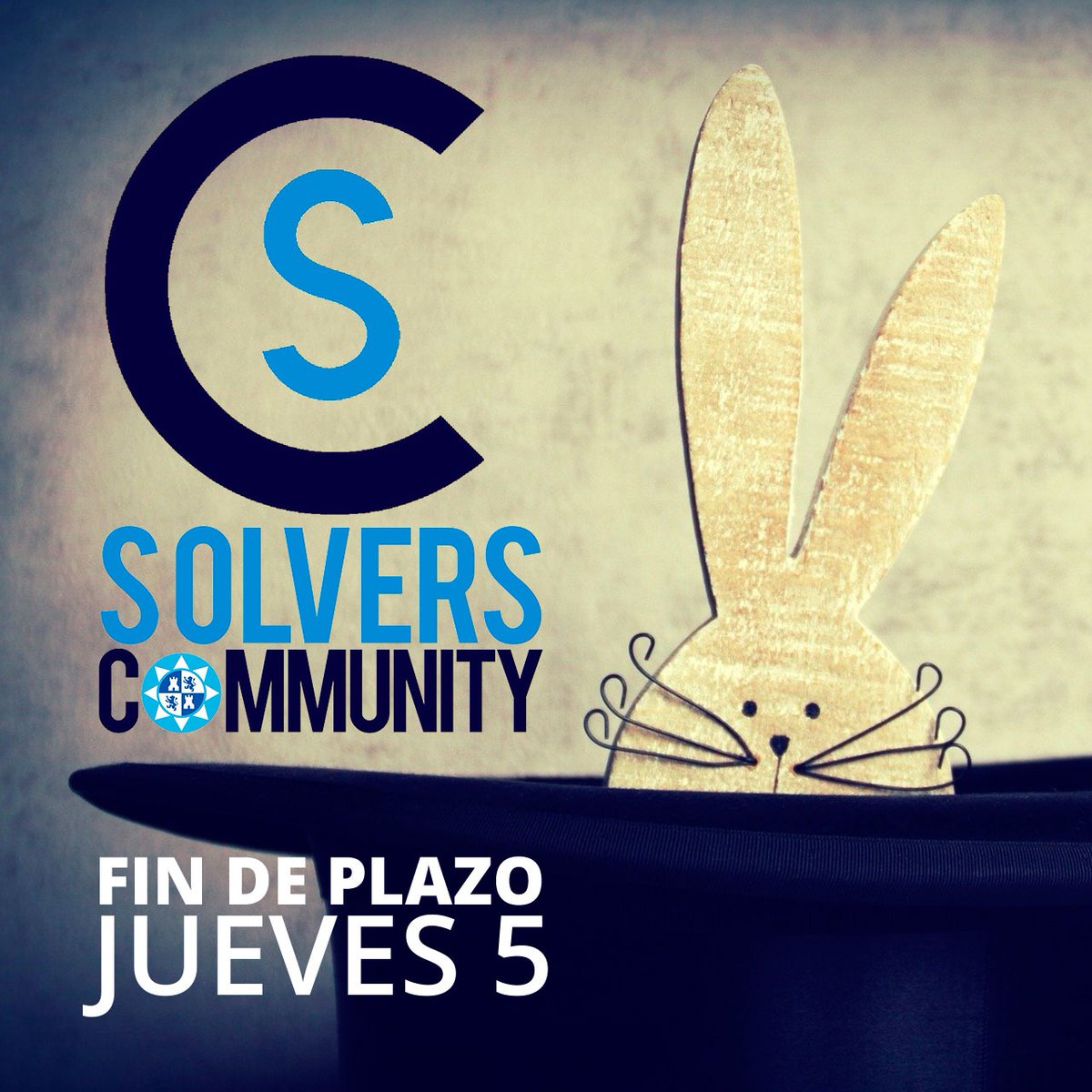 talentUPCT's tweet photo. 🎩Eso que asoma son las últimas plazas para inscribirte al III #CallToSolveChallenges
🏆 ¡Participa en el programa! Tendrás formación, mentorías y premios de hasta 1500 euros
ℹ Toda la información en https://t.co/nbC0mT3Yvr
#EmprendeUPCT #SOLVER https://t.co/tgvy1mBwXI