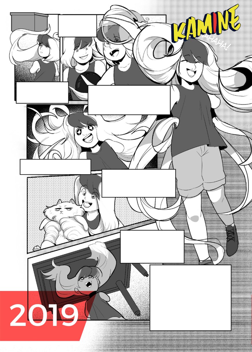 Hey chicos le muestro una de las cosas que cambiaron para el comic de kamine, he redibujado paginas para que visualmente sea mas facil de seguir y...añadí a kamine chiquita y ella gana 