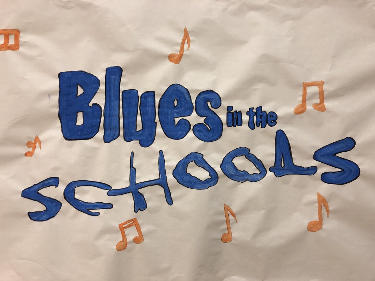 FirstAvePS's tweet photo. Elvis, Beatles, Stones, Zeppelin, Chuck Berry... everyone showed up today for Blues in the Schools!! https://t.co/KrM1stzdPv