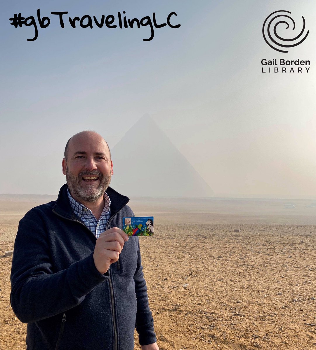 gailbrdnlibrary's tweet photo. One of our phenomenal piano volunteers, Steve, shared this picture with us with a special note: βTo prove that my library card made it to Egypt! πβ€οΈπͺπ¬β Itβs so nice to know that even while on vacation weβre being thought of!β€οΈ #TravelTuesday #gbTravelingLC #TravelingLibraryCard https://t.co/eTetYWaxBI